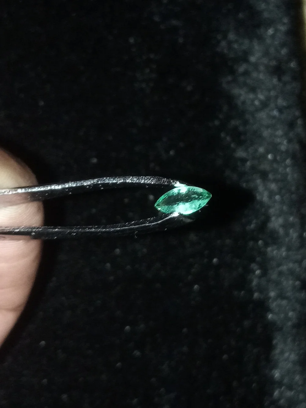 Beautiful Natural 1.0ct Green Marquise Zambian Emerald